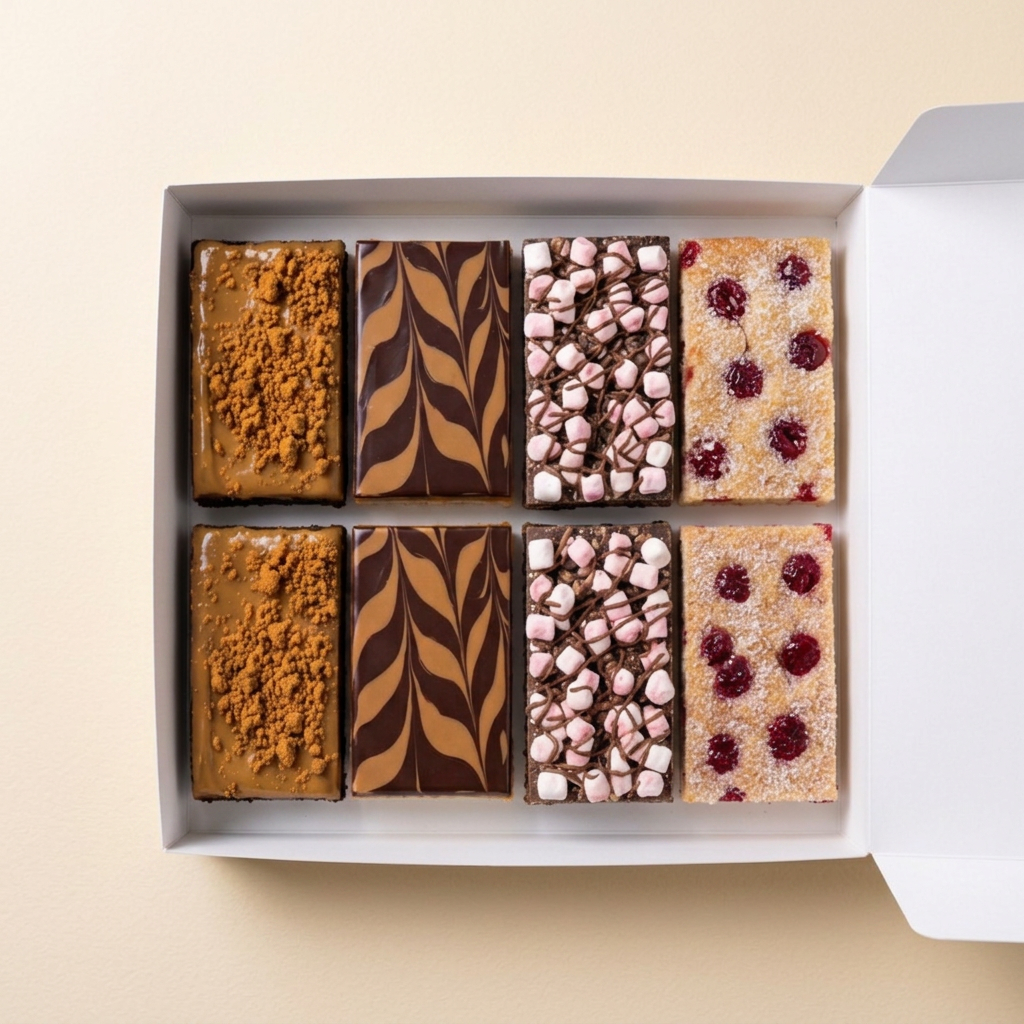 The Mixed Box traybake slices