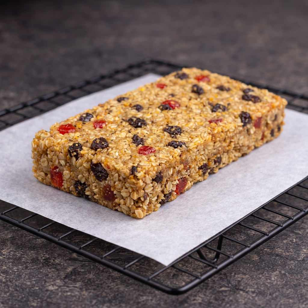 Fruit Flapjack traybake slices