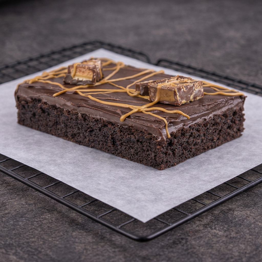 Mars Brownie traybake slices