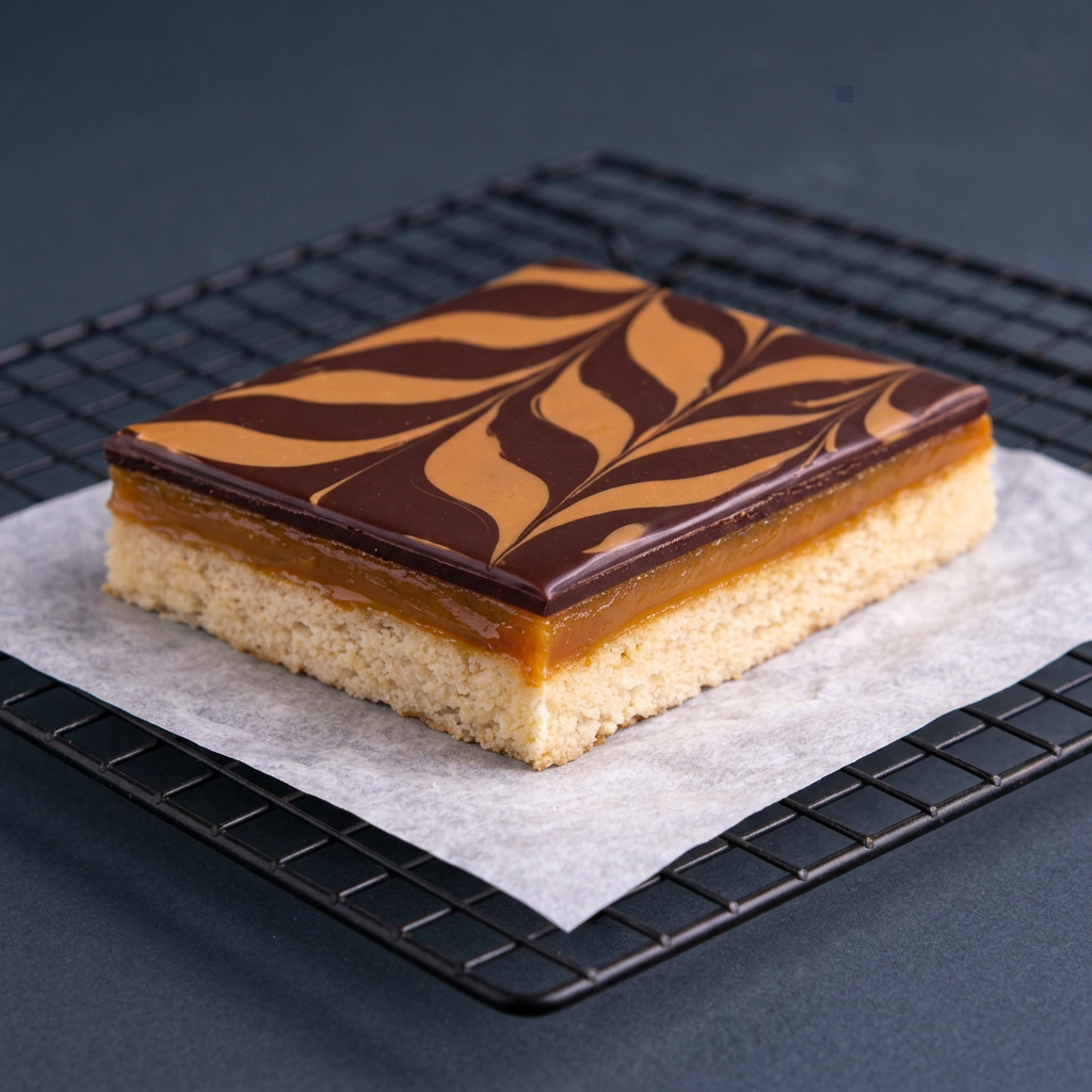 Millionaire Shortbread traybake slices