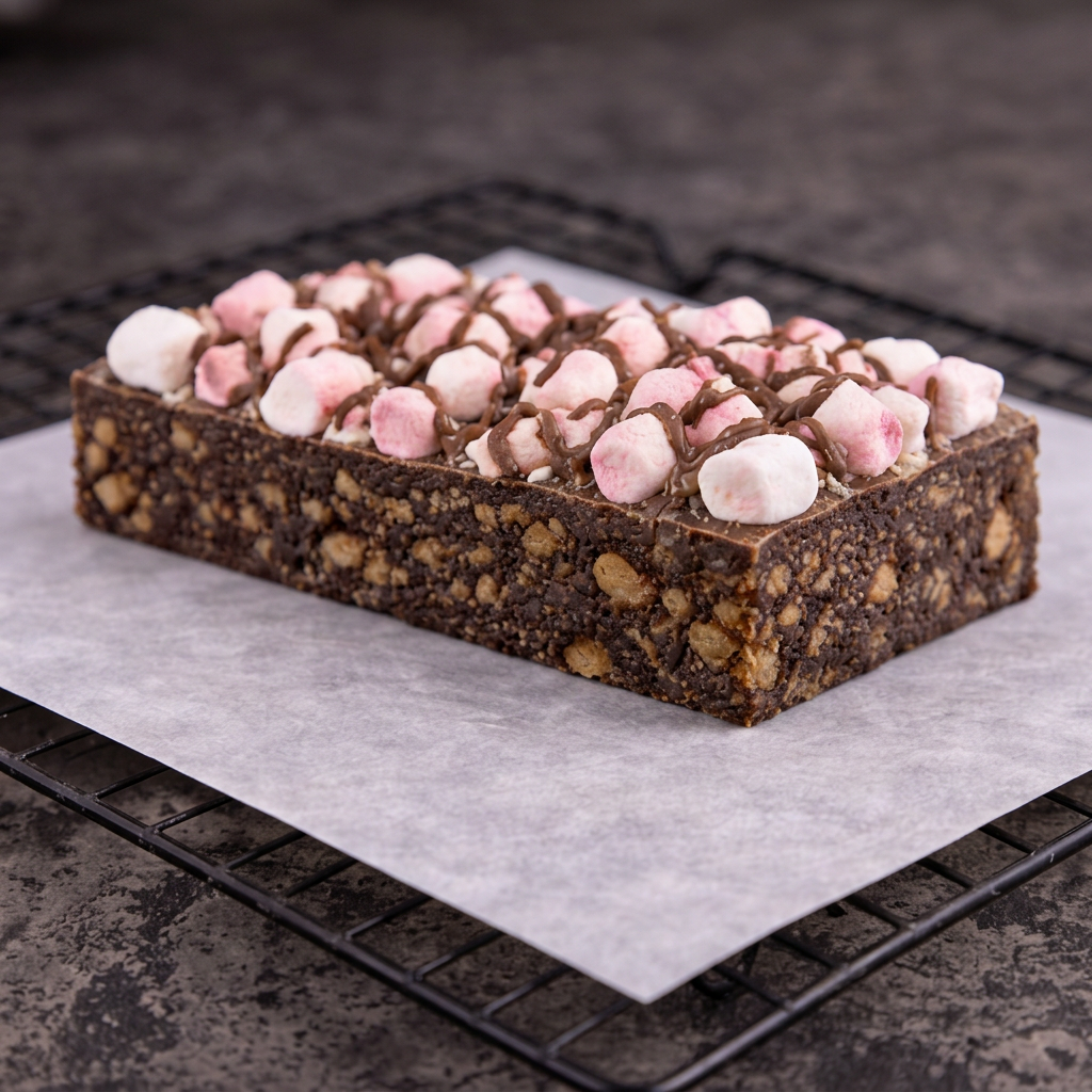 Rocky Road traybake slices